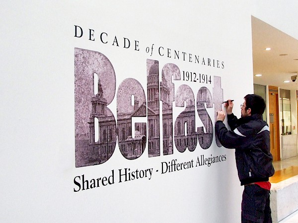 Exhibition wall graphics Cork