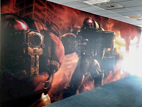 Blizzard Cork Starcraft theme wall graphic