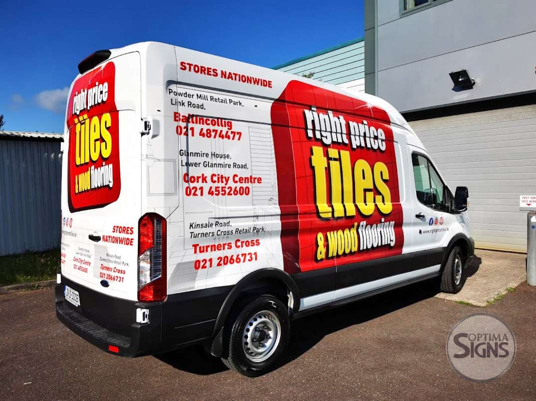 Vehicle half wrap for Right Price tiles
